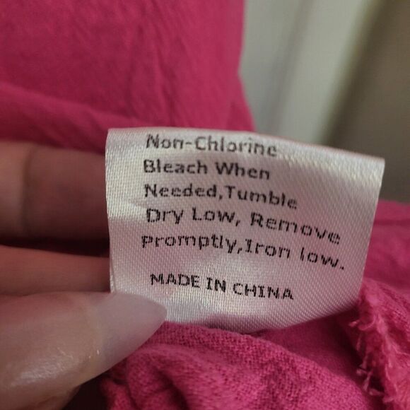 Bright Pink Plus Size Top - Picture 6 of 7